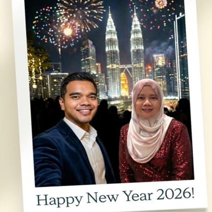 Personalised New Year Greetings with Alif Satar
